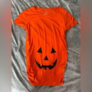 Time and Tru Orange Halloween T-Shirt Dress